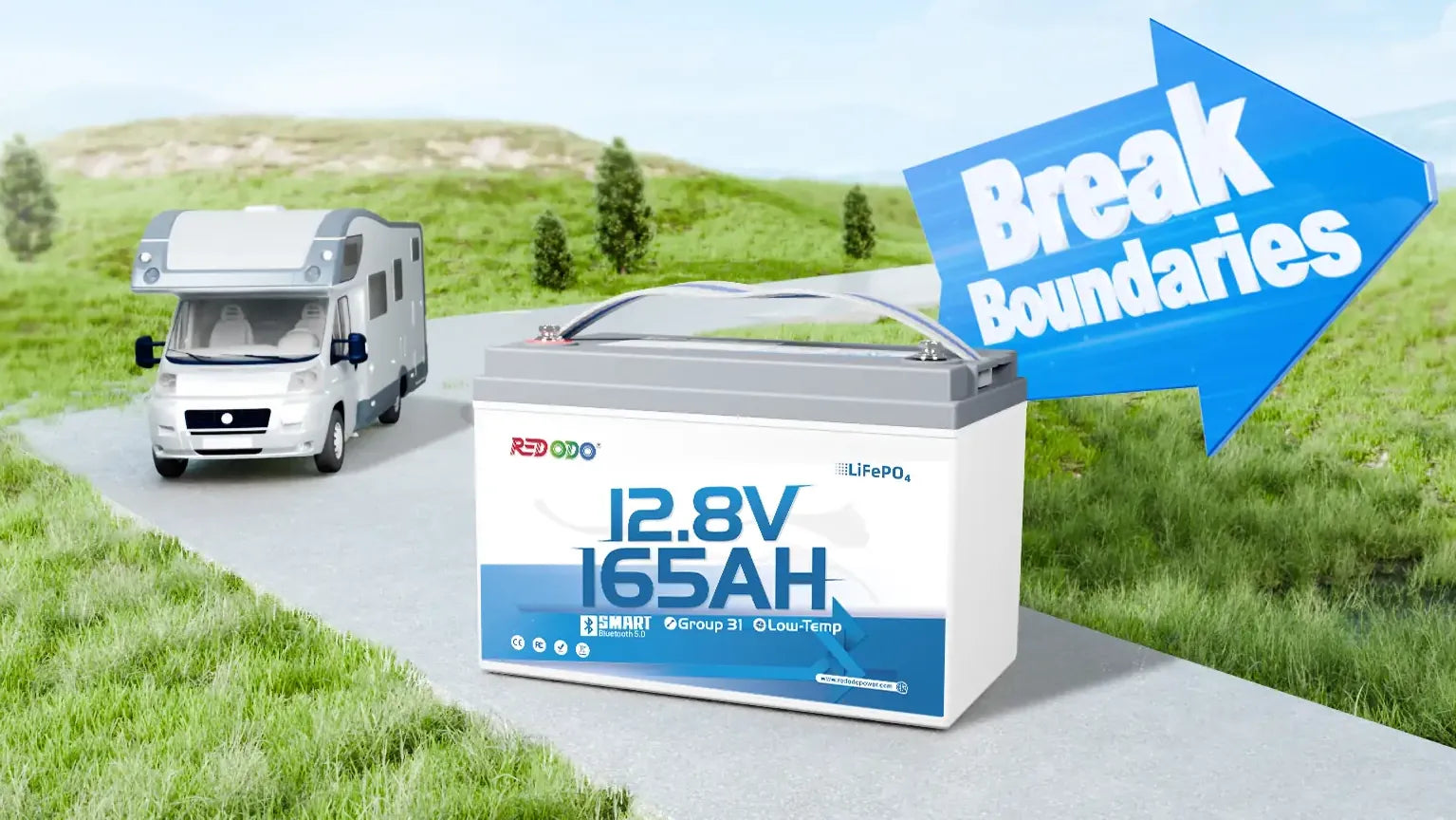 Redodo 12V 165Ah Group 31 Bluetooth LiFePO4 Battery Review