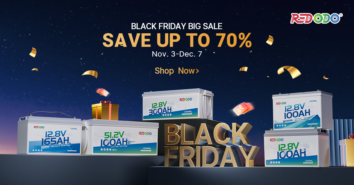 Redodo LiFePO4 Batteries Black Friday Battery Deals 2025