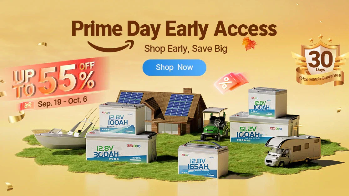 Redodo October Prime Day LiFePO4 Betteries Deals 2025