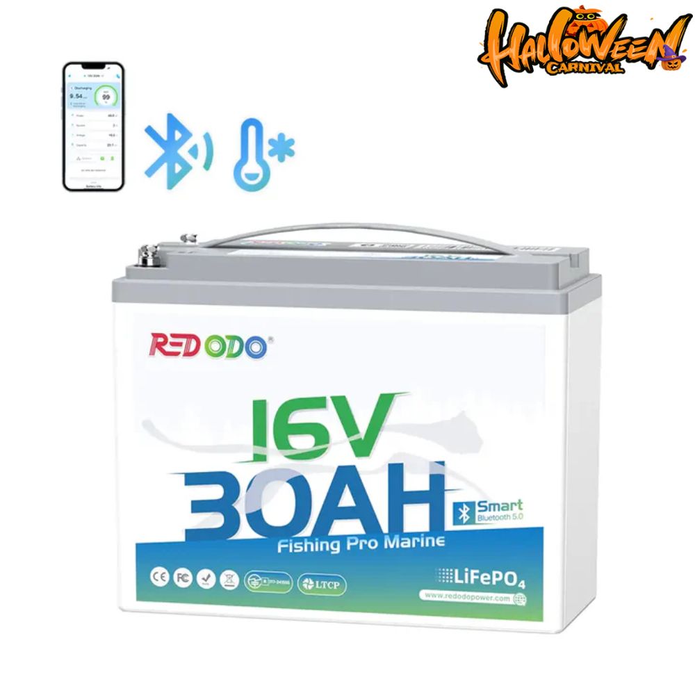 【Final $142】Redodo 16V 30Ah Lithium Fish Finder Battery with Bluetooth