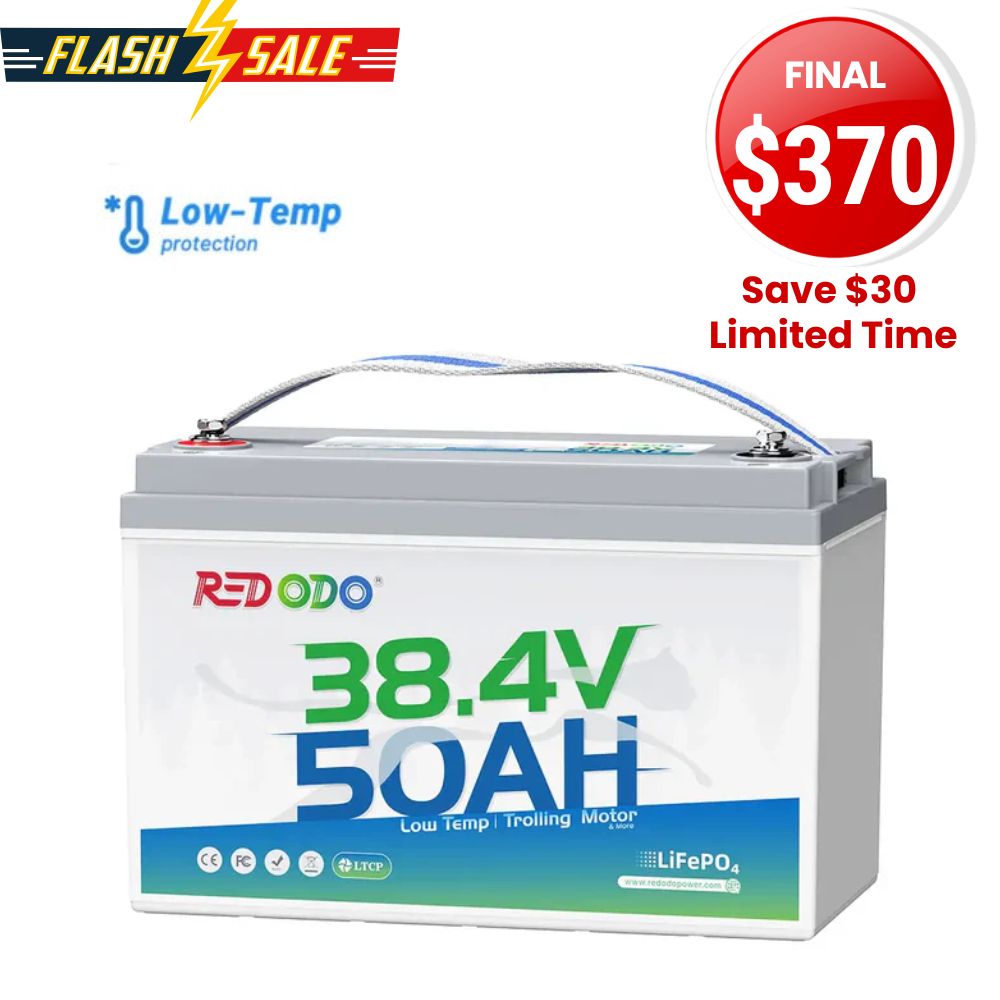 ⚡【Falsh Sale】Redodo 36V 50Ah Lithium Trolling Motor Battery for 36V Trolling Motors with 100-120 lbs