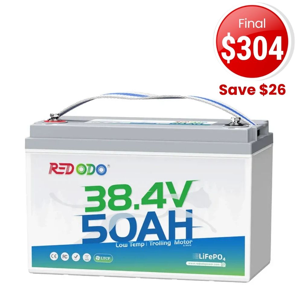 ⚡【Final $304】Redodo 36V 50Ah Lithium Trolling Motor Battery for 36V Trolling Motors with 100-120 lbs