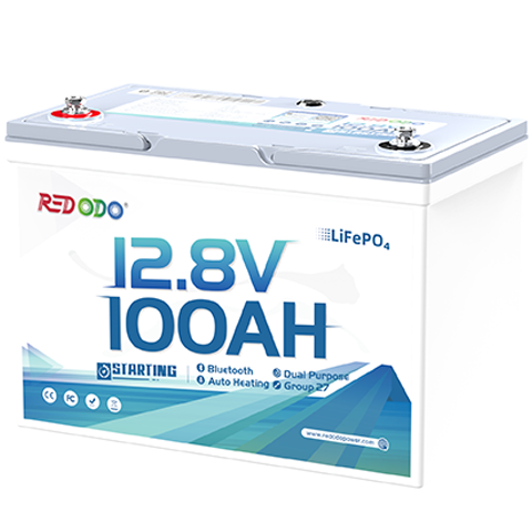 Redodo 12V 100Ah lithium Dual Purpose Marine Battery