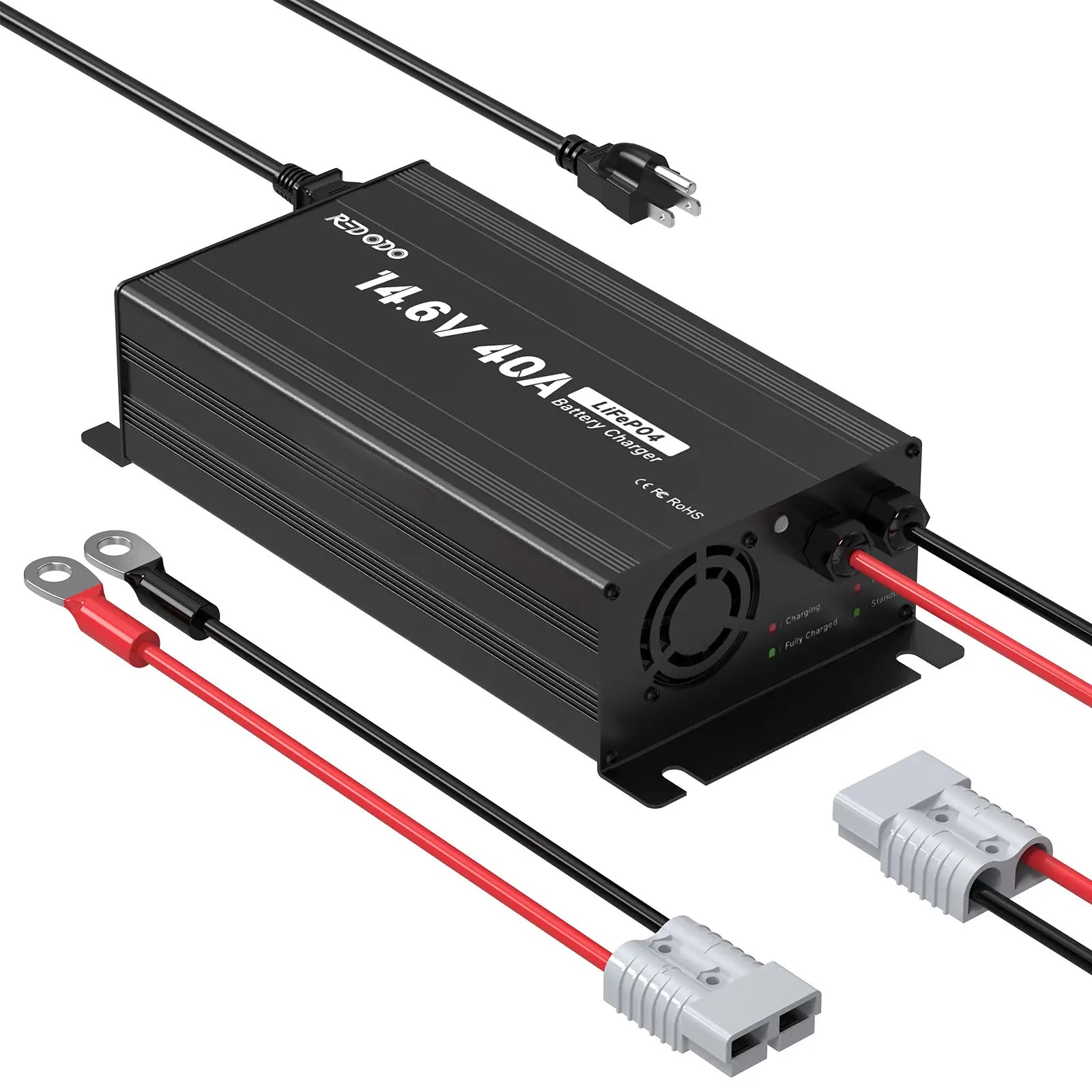 LiTime 12V 14.6V 40A Mountable Lithium Ion Battery Charger