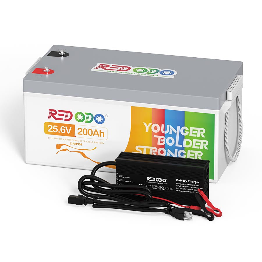 【Like New】Redodo 24V 200Ah LiFePO4 Battery | 5.12kWh & 5.12kW Redodo Power