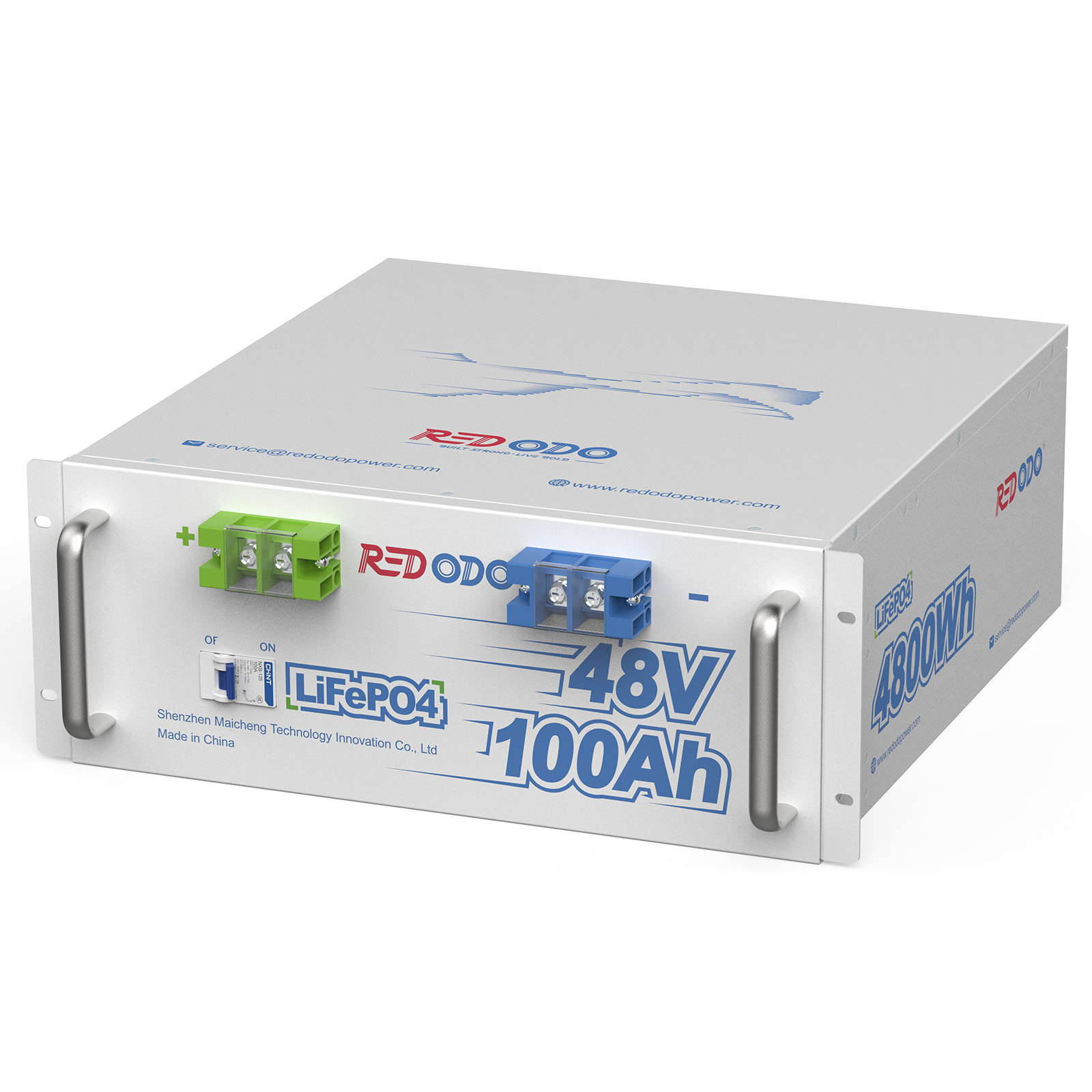 Redodo 48V 100Ah LiFePO4 Battery | 4.8kWh & 4.8kW