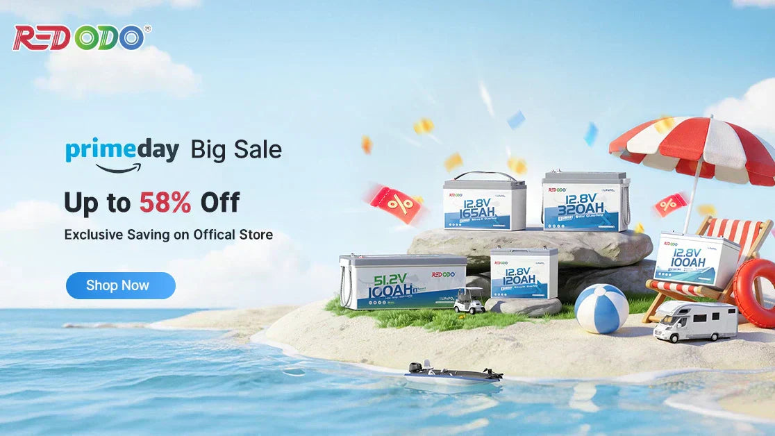 Redodo Best Prime Day LiFePO4 Battery Deals 2026 on RV, Boat, Solar & Golf Power