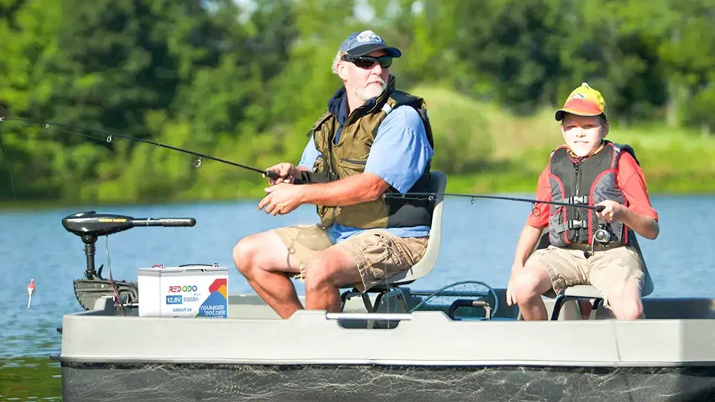 lightest trolling motor battery