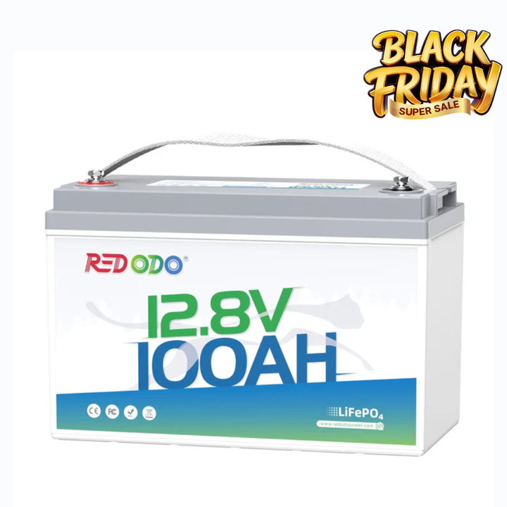 Redodo best budget 12V 100Ah LiFePO4 Lithium Battery for RV, solar, Marine