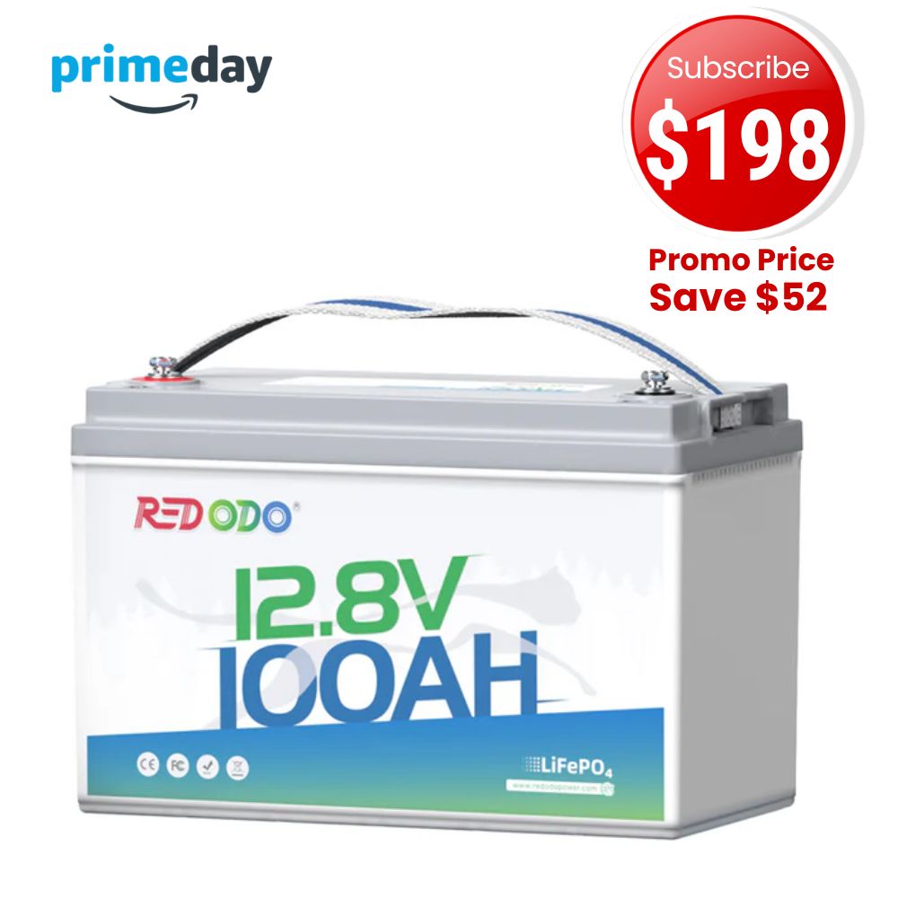 🔥【Prime Big Deal】Redodo 12V 100Ah LiFePO4 Lithium Battery | Best Budget | For RV, Solar, Trolling Motor