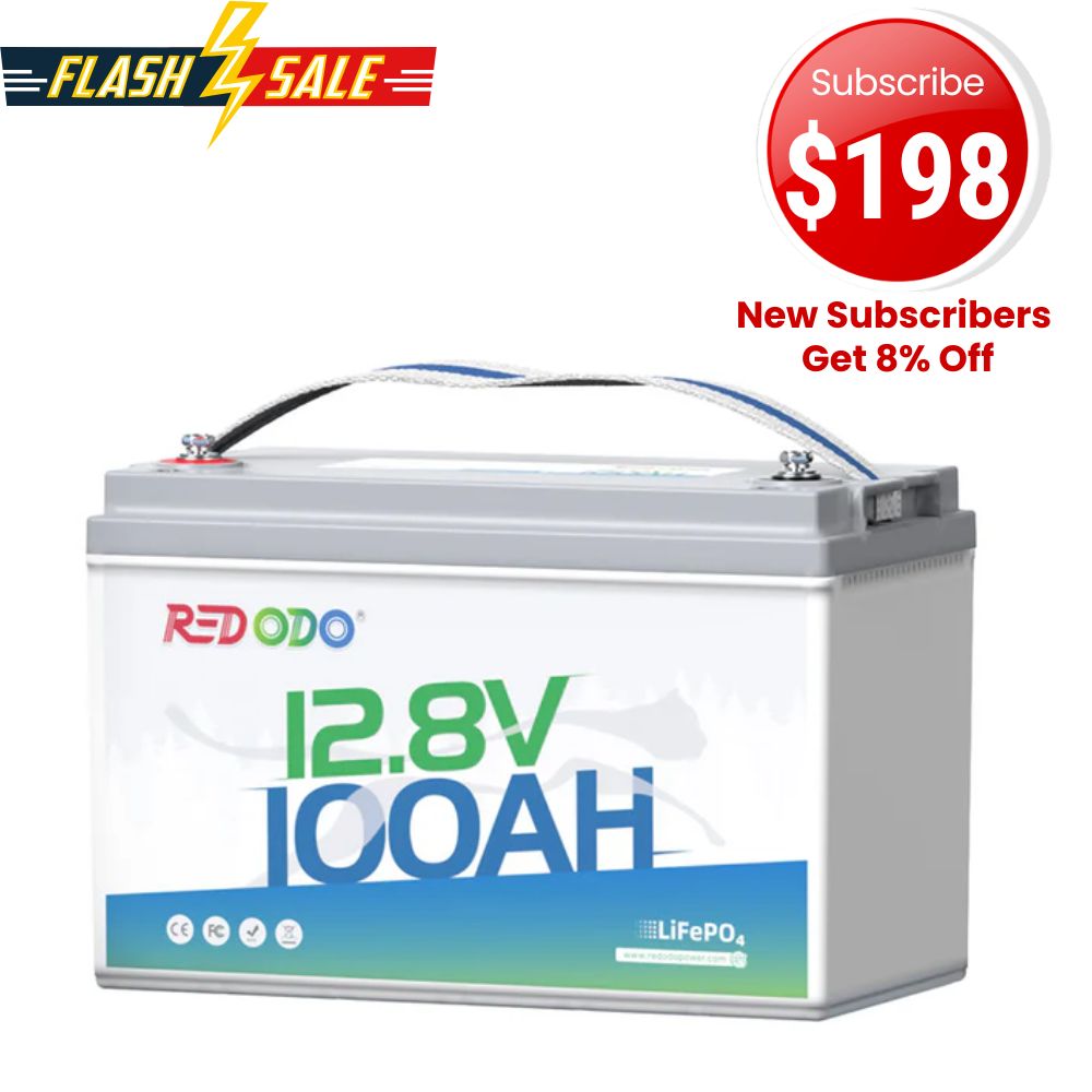 🔥【Extended Deal】Redodo 12V 100Ah LiFePO4 Lithium Battery | Best Budget | For RV, Solar, Trolling Motor