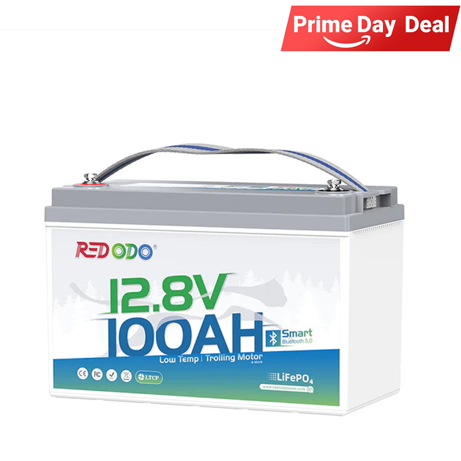 ⚡[$213 after Sign-Up] Redodo 12V 100Ah Group 31 Bluetooth Lithium Battery | Real-Time Battery Monitoring | For RV, Marine, Solar