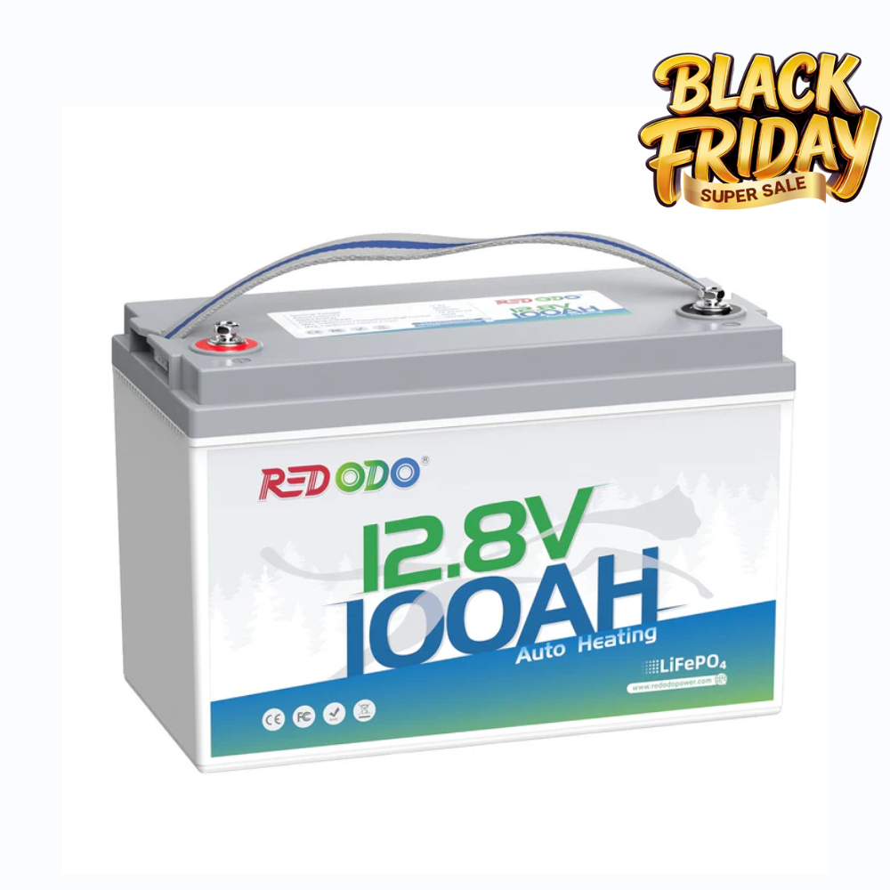 【Final $218】Redodo 12V 100Ah Self-Heating Lithium Battery | For RV, Boats, and Solar Home Systems