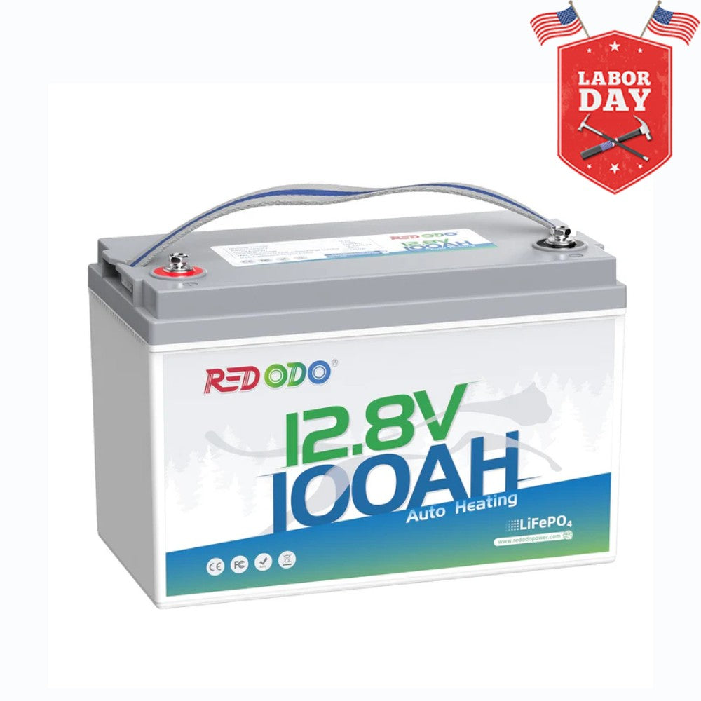 ⚡Redodo 12V 100Ah Self-Heating Lithium Battery | For RV, Boats, and Solar Home Systems