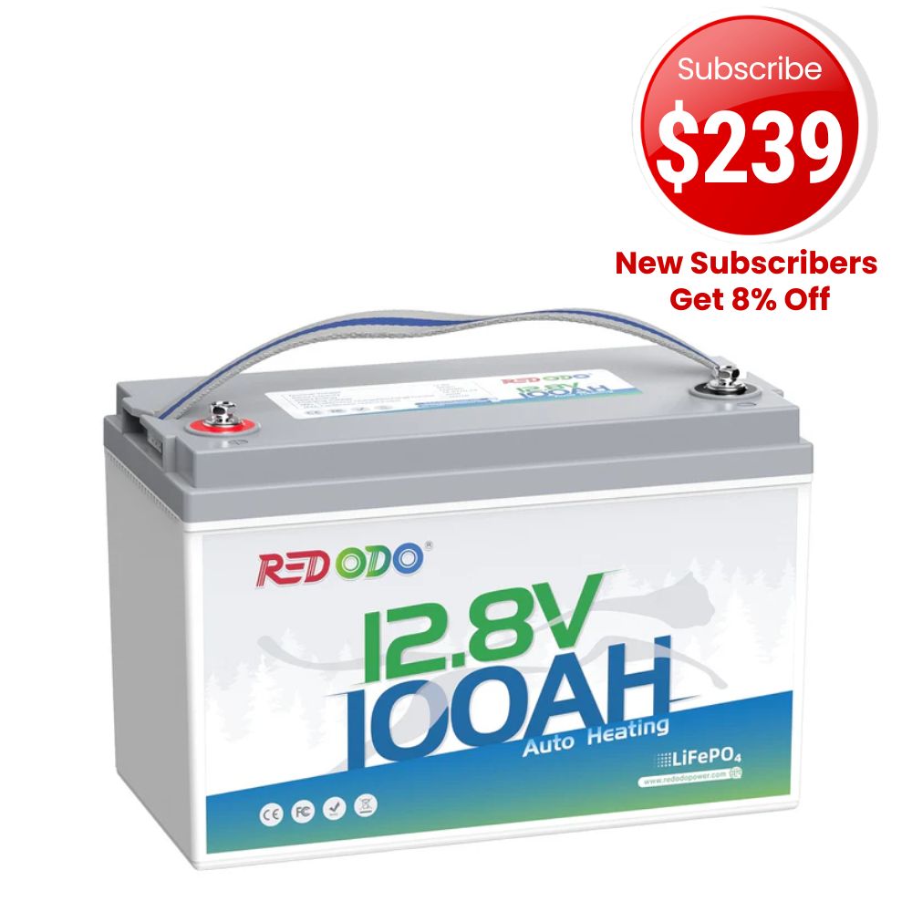 🔥【Extended Deal】Redodo 12V 100Ah Self-Heating Lithium Battery | For RV, Boats, and Solar Home Systems