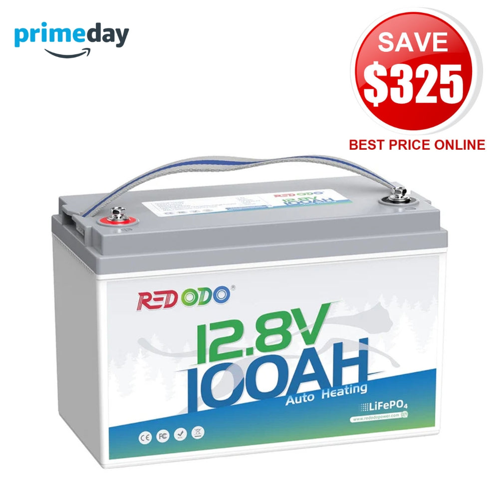 ⚡Redodo 12V 100Ah Self-Heating Lithium Battery | For RV, Boats, and Solar Home Systems