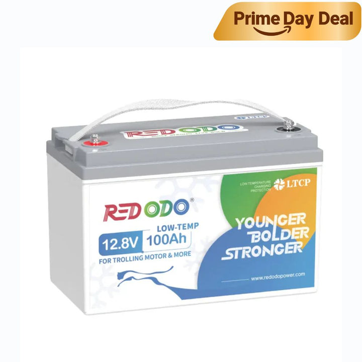 Redodo 12V 100Ah Lithium Trolling Motor Low-Temp Battery