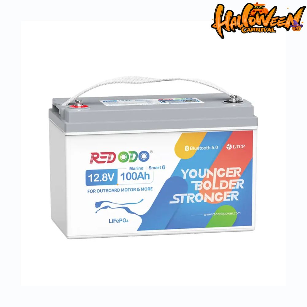 【Final $228】Redodo 12V 100Ah Plus Bluetooth Marine Battery | For Marine, Trolling Motors, RV