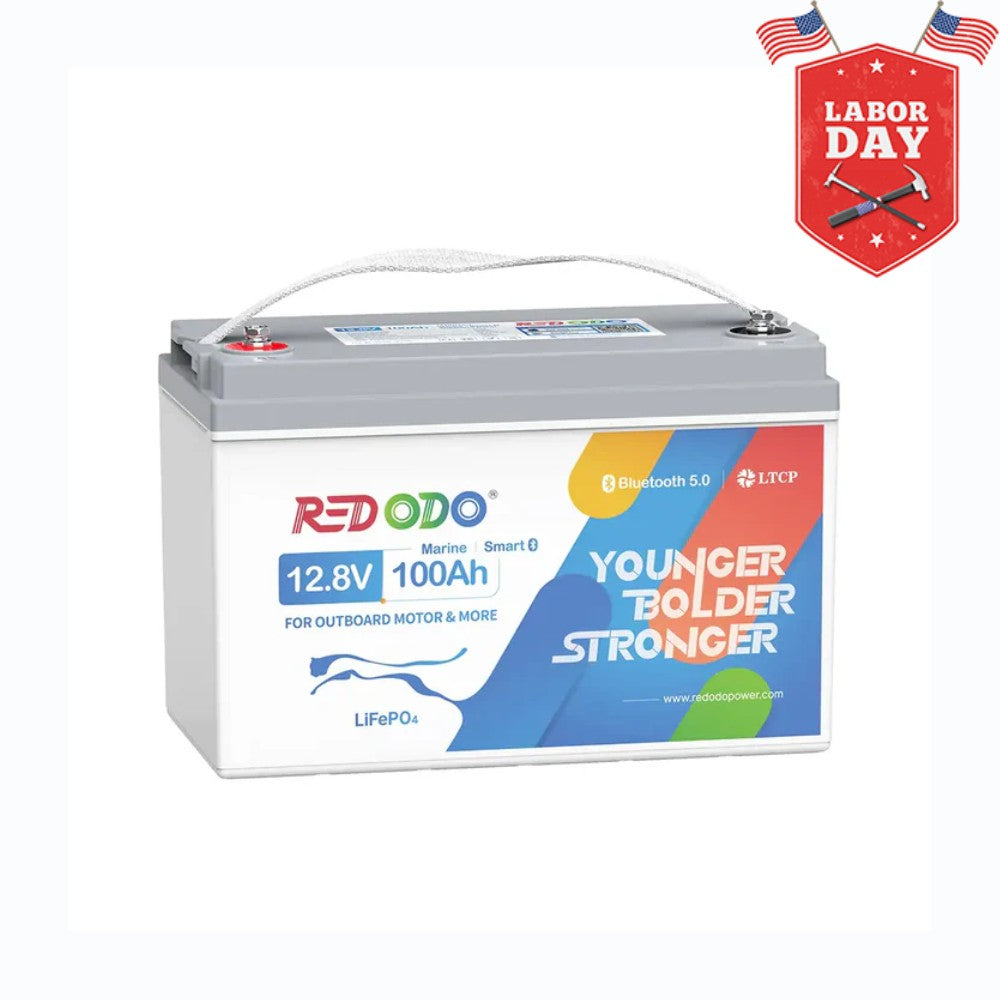 ⚡[Final $237] Redodo 12V 100Ah Plus Bluetooth Marine Battery | For Marine, Trolling Motors, RV