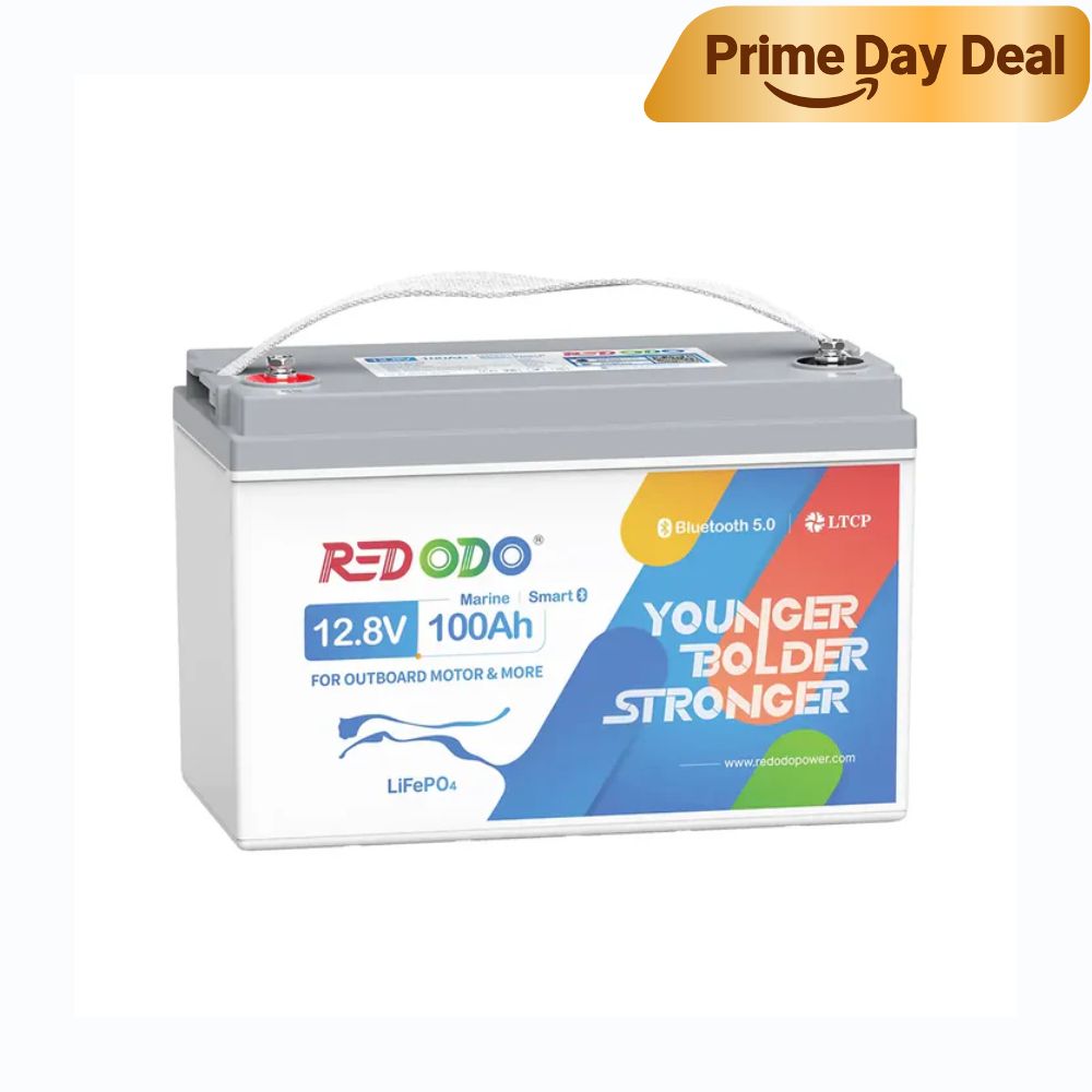 ⚡[Now $232] Redodo 12V 100Ah Plus Bluetooth Marine Battery | For Marine, Trolling Motors, RV