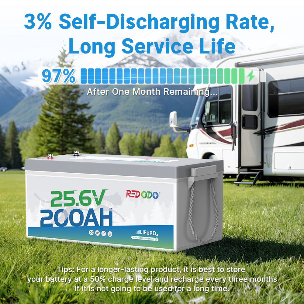 Redodo 24V 200Ah LiFePO4 lithium battery for RV campers