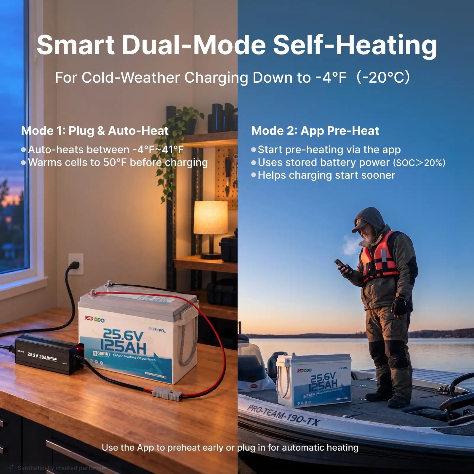 【Pre-Order】Redodo Apex Mini 24V 125Ah Deep Cycle LiFePO4 Battery with Bluetooth, Self-Heating | For 24V Trolling Motor, RV, Marine & Off-Grid Systems