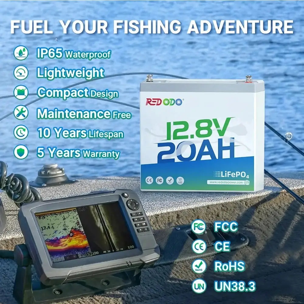 Redodo 12V 20Ah fish finder lithium Battery
