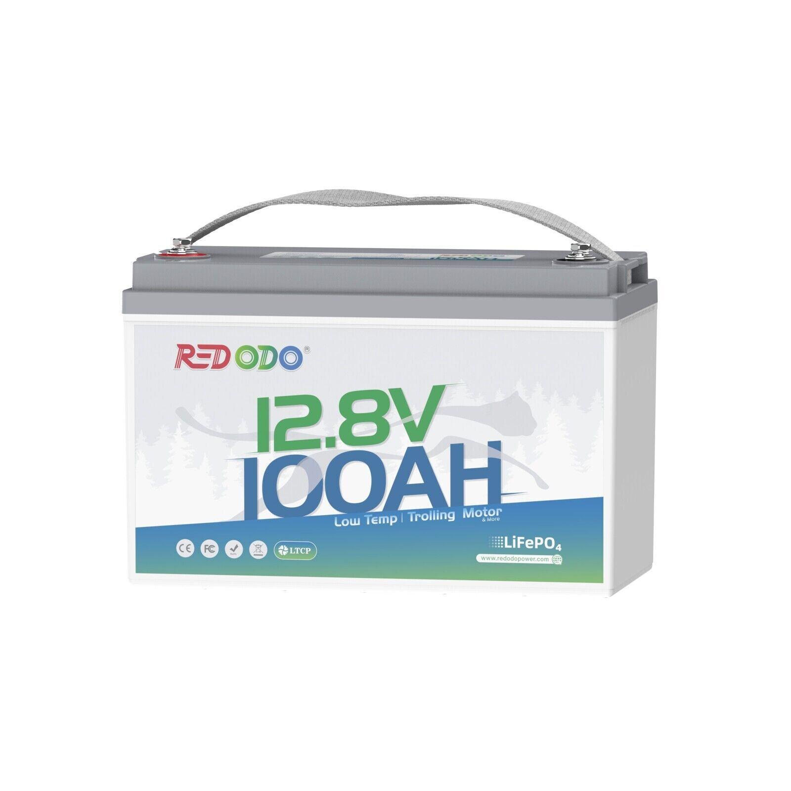 【Like New】Redodo 12.8V 100Ah Low Temp Cutoff LiFePO4 Battery, Perfect for Trolling Motor