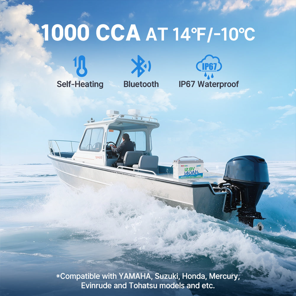 Redodo Dual Purpose Marine Battery with 1000 CCA cranking