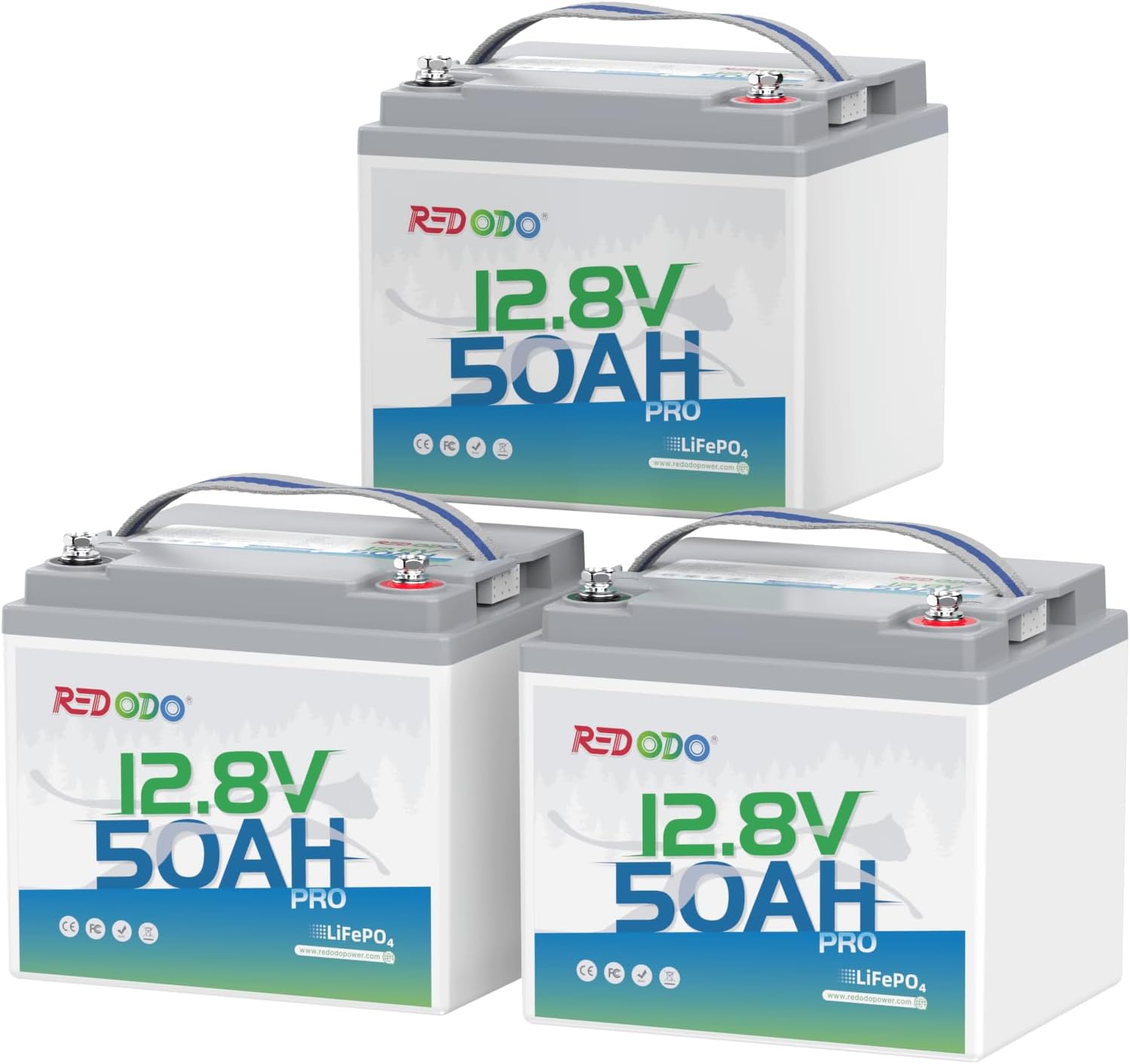 Redodo 12V 50Ah Lithium LiFePO4 Battery | For Portable Solar Power Stations, Camping, RV