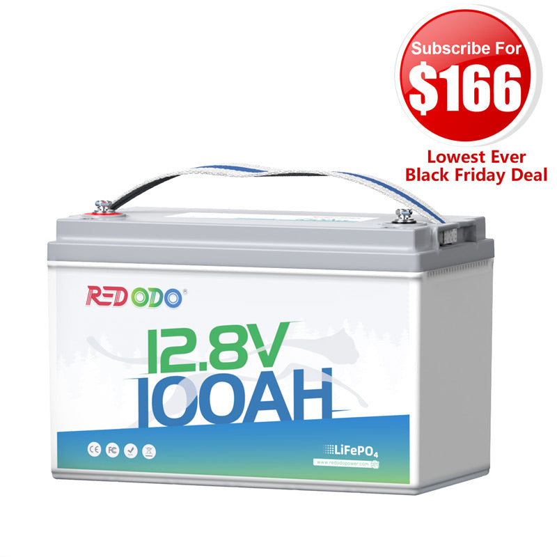 🔥【$166 After Subscribe】Redodo 12V 100Ah LiFePO4 Lithium Battery | Best Budget | For RV, Solar, Trolling Motor