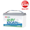 🔥【Final $209】Redodo 12V 100Ah Group 31 Bluetooth Lithium Battery | Real-Time Battery Monitoring | For RV, Marine, Solar
