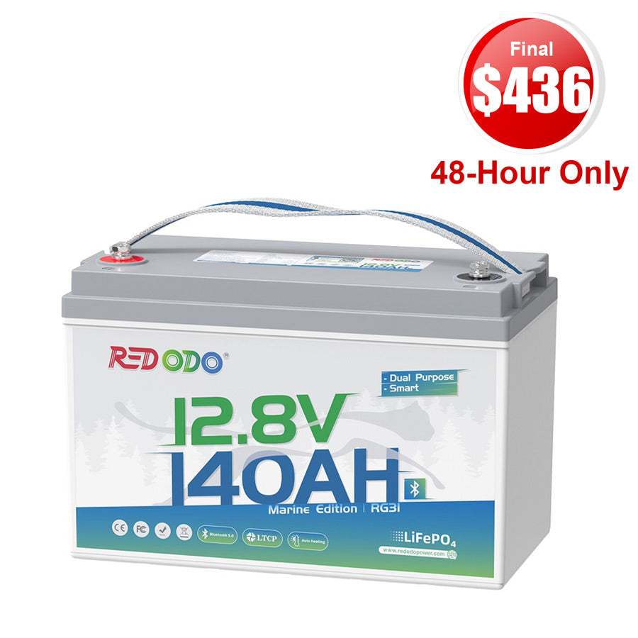 【Final $436】 Redodo 12V 140Ah Dual Purpose Marine Battery, 1000 CCA | For Marine, Trolling Motor, RV