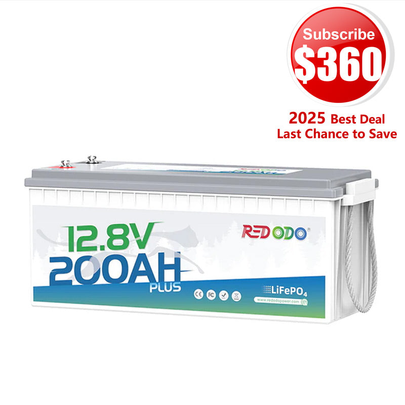 🔥【$207 After Subscribe】Redodo 12V 100Ah Self-Heating Lithium Battery | For RV, Boats, and Solar Home Systems