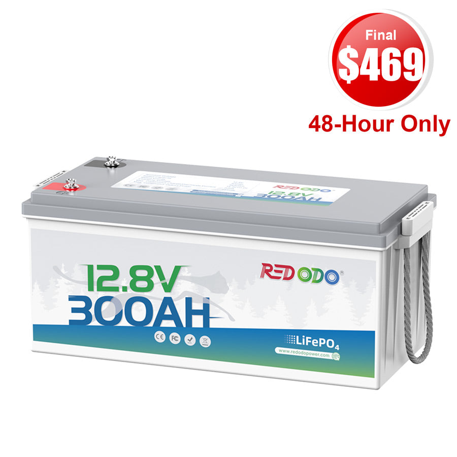 【Final $469】Redodo 12V 300Ah Lithium LiFePO4 Battery | Replaces 6*12V 100Ah AGM Batteries | RV, Marine, Solar