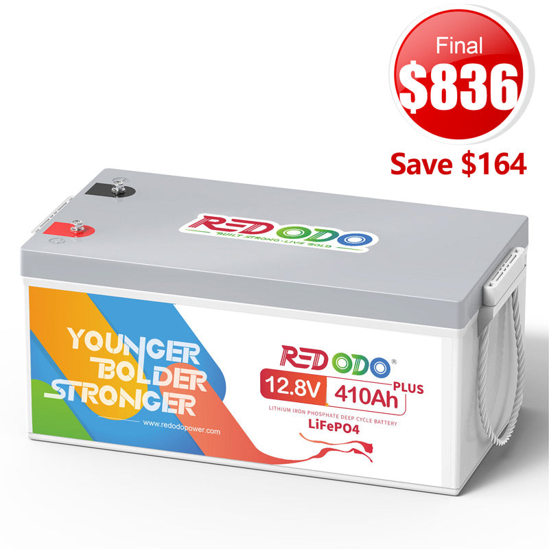 🔥【Final $836】Redodo 12V 410Ah Lithium LiFePO4 Battery | King of Power | Marine, RV, Home Backup