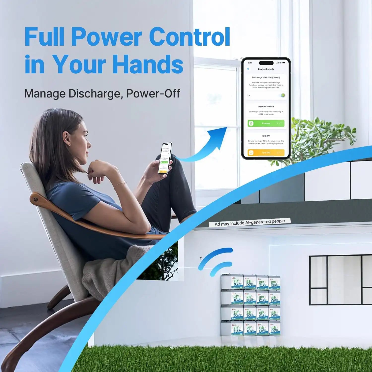 Redodo Group 31 smart bluetooth battery: manage discharge, power-off