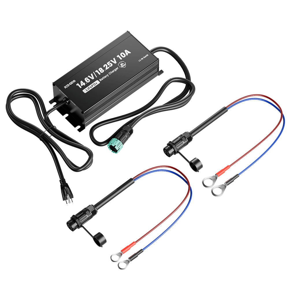 Redodo 14.6V&18.25V 10A Lithium Battery Charger