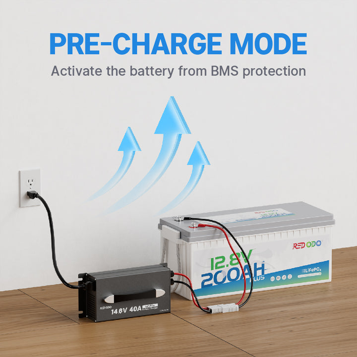 Redodo 12V LiFePO4 Battery Charger with Activate Function