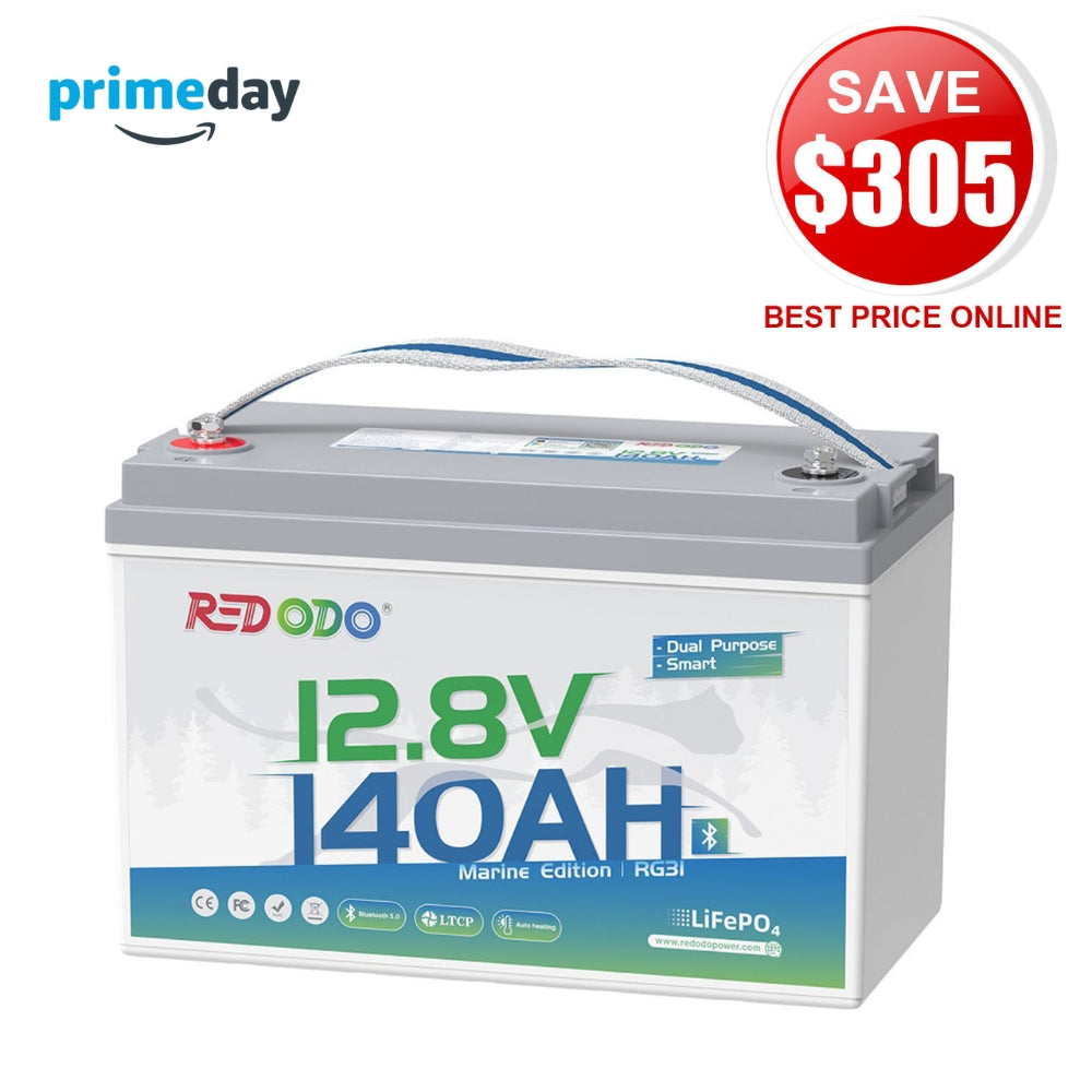 ⚡Redodo 12V 140Ah Dual Purpose Marine Battery, 1000 CCA | For Marine, Trolling Motor, RV