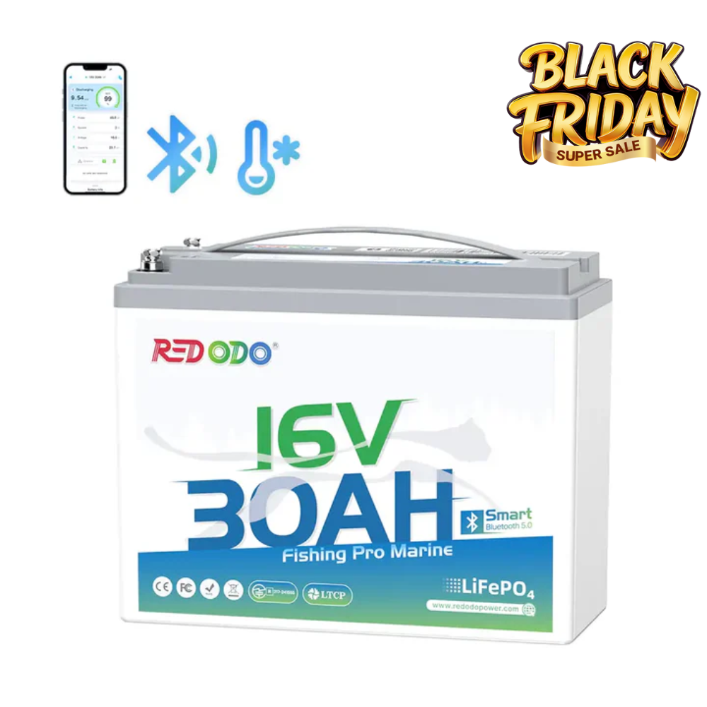【Final $142】Redodo 16V 30Ah Lithium Fish Finder Battery with Bluetooth