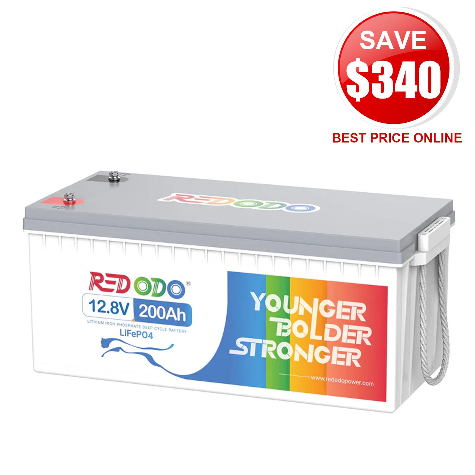 ⚡Redodo 12V 200Ah Lithium LiFePO4 Battery | 1280W Load Power | For RV, Solar, Off-Grid