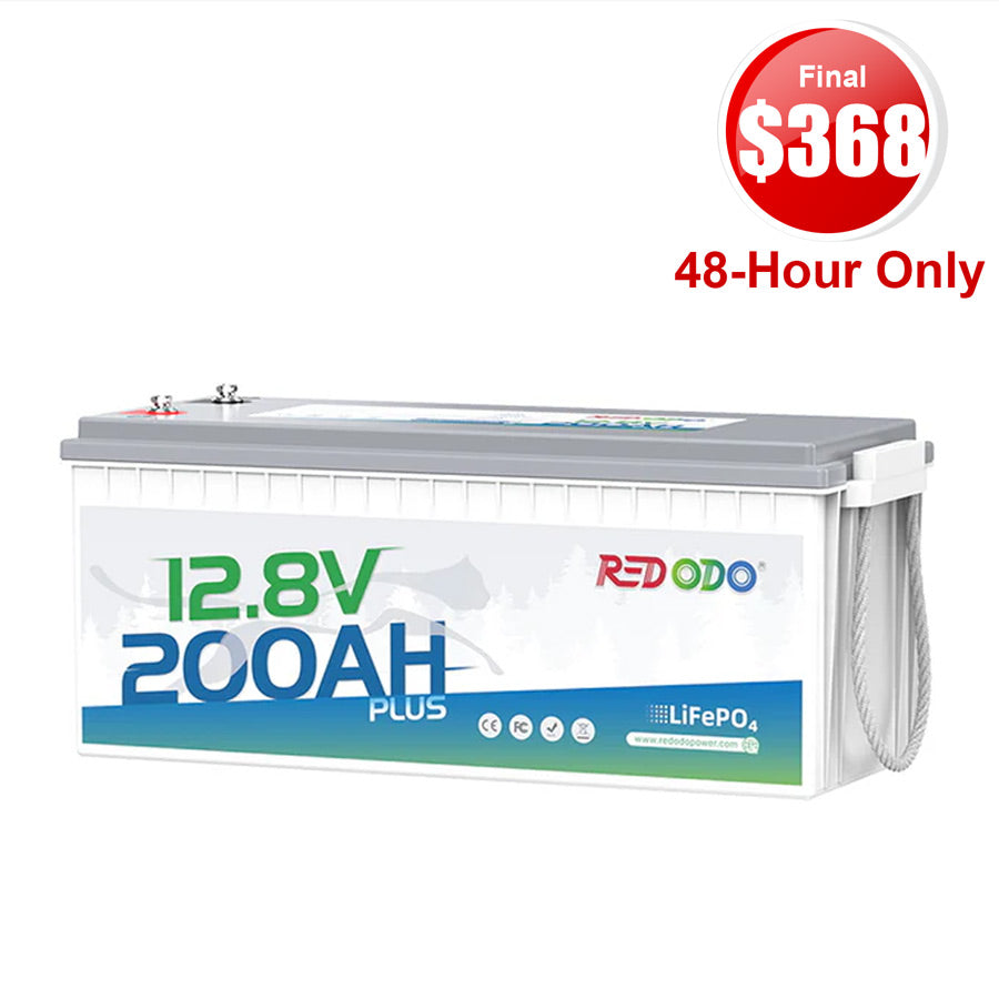 【Final $368】 Redodo 12V 200Ah Plus Deep Cycle Battery | 2560W Load Power | For Solar Home, RV, Marine