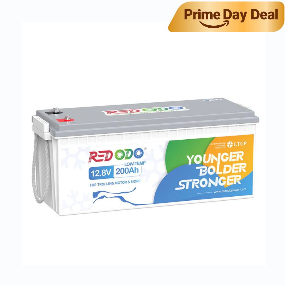 ⚡[Now $390] Redodo 12V 200Ah Low Temp Lithium Battery | 1280W Load Power | For RV, Solar, Off-Grid