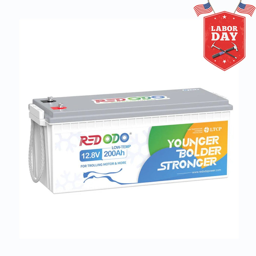 ⚡[Final $399] Redodo 12V 200Ah Low Temp Lithium Battery | 1280W Load Power | For RV, Solar, Off-Grid