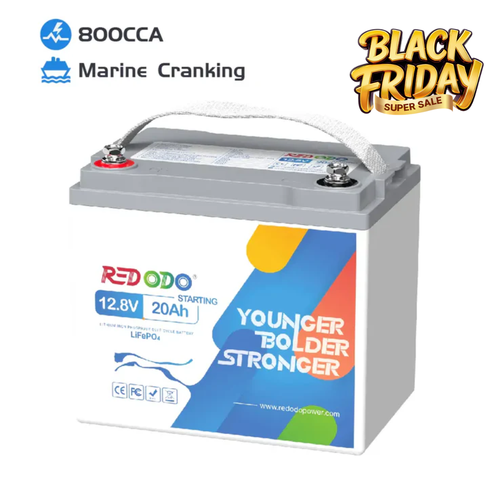 Redodo 800 CCA lithium marine cranking battery