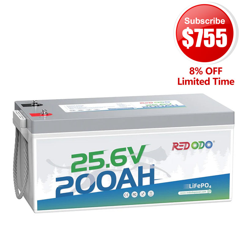 🔥【Subscribe for $755】Redodo 24V 200Ah LiFePO4 Lithium Battery | Marine, Solar Home, Home Backup