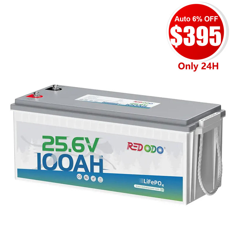 ⚡【$395 Only 24H】Redodo 24V 100Ah LiFePO4 Lithium Battery  | Marine, Solar Home, Home Back up