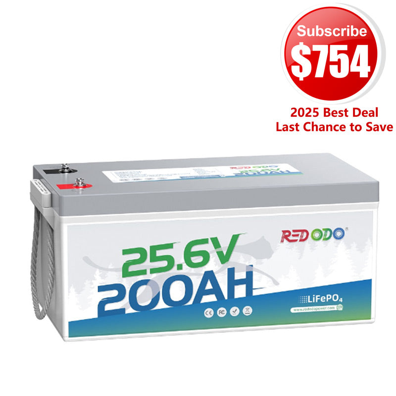 【Pre-order】Redodo 24V 200Ah LiFePO4 Lithium Battery | Marine, Solar Home, Home Back up