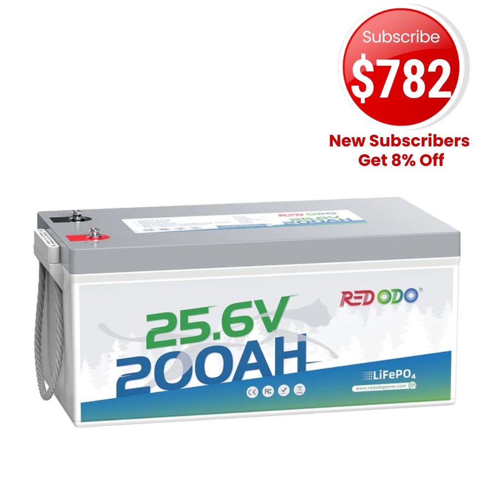 🔥【Extended Deal】Redodo 24V 200Ah LiFePO4 Lithium Battery | Trolling Motor, Marine, RV, Solar Home, Home Backup
